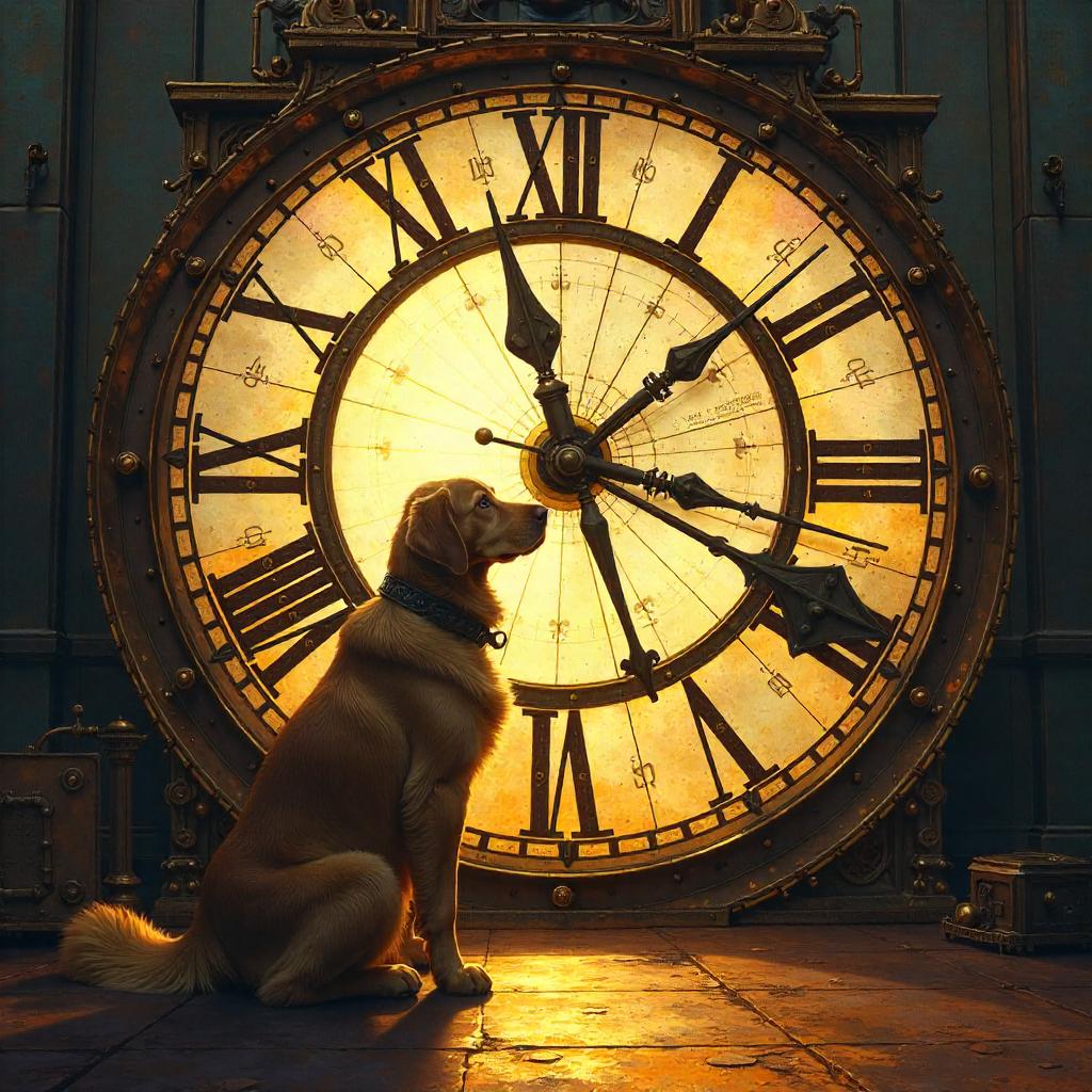Dog Inside a Giant Clock: Concept Art