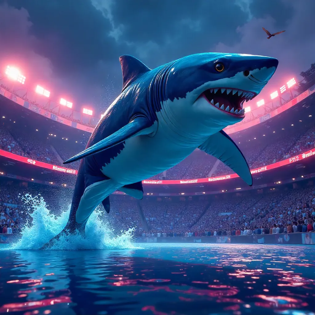 Shark Leviathan in Neon Stadium: Anime Arena