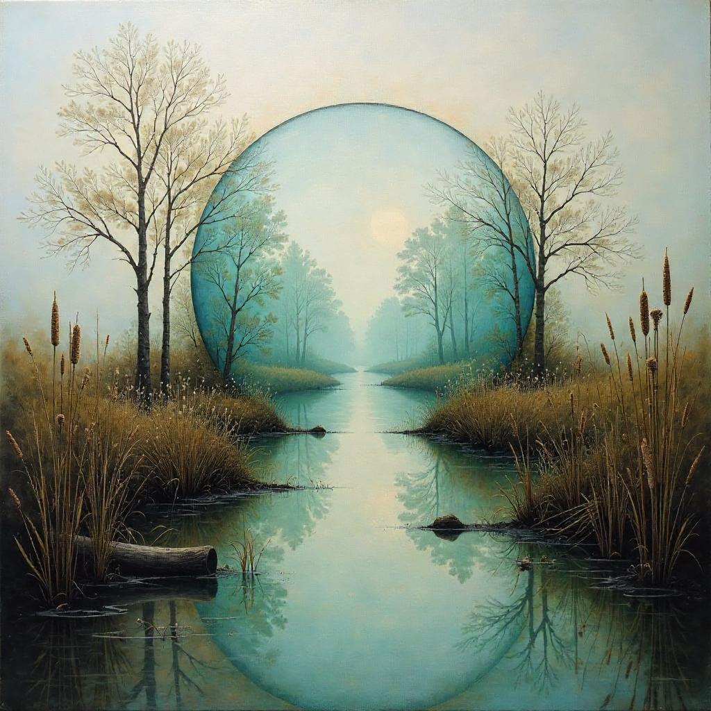 Marsh in a Surreal Mirror-Dimension