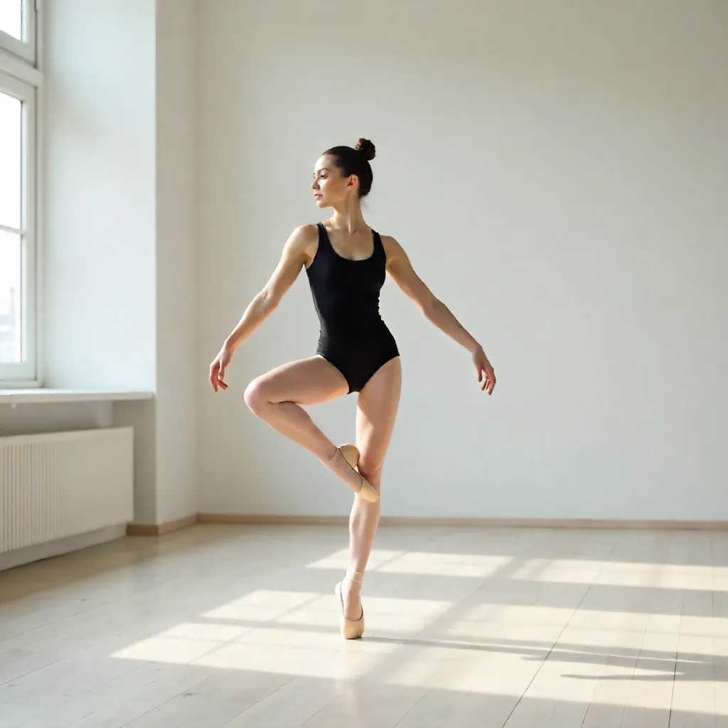 Elegant High Leg Lift in Minimalist Studio