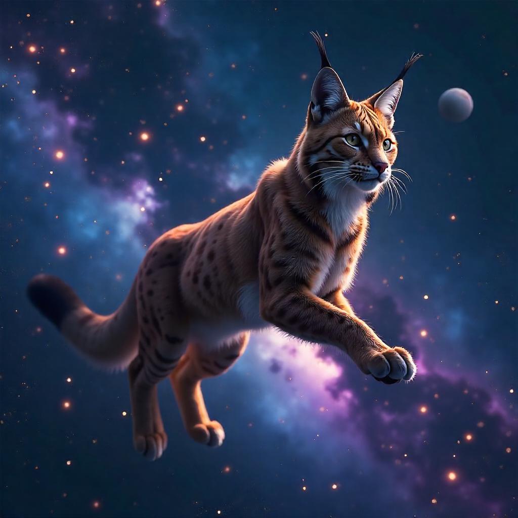 Lynx Among the Stars: 3D Space Render