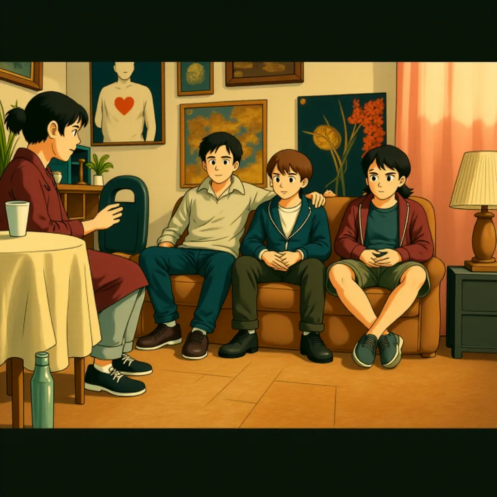 Rick Shapiro, Thomas Mann, Oliver Cooper, and Jonathan Daniel Brown in Project X (2012) - Anime style