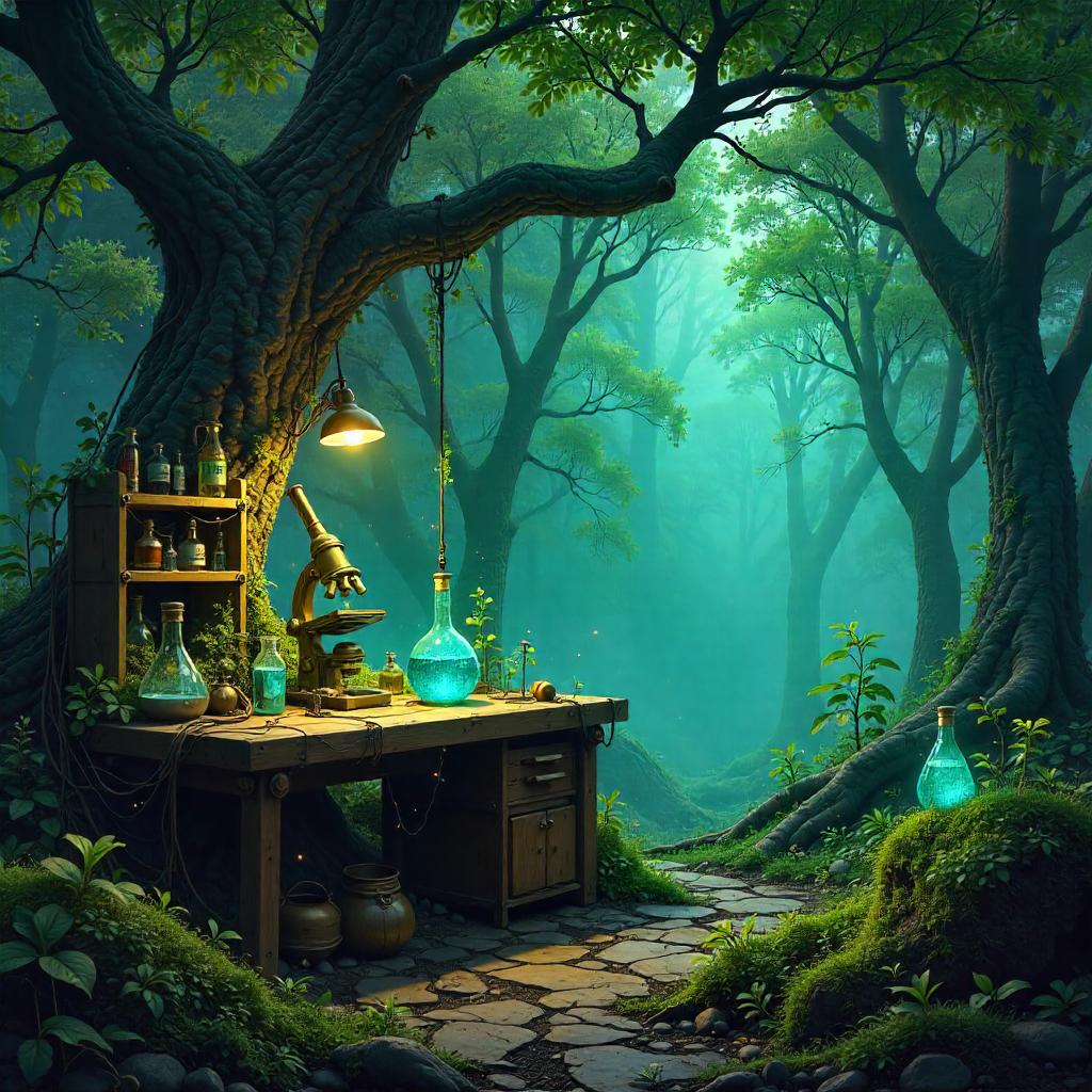 Enchanted Forest Lab of a Mad Scientist