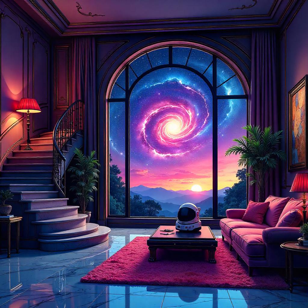 Cosmic Villa: A Comic-Book Galaxy Within