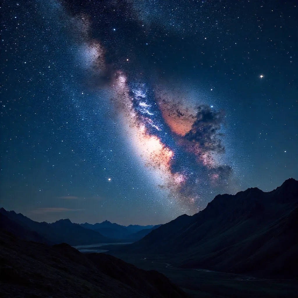 Andromeda Galaxy in a Majestic Night Sky