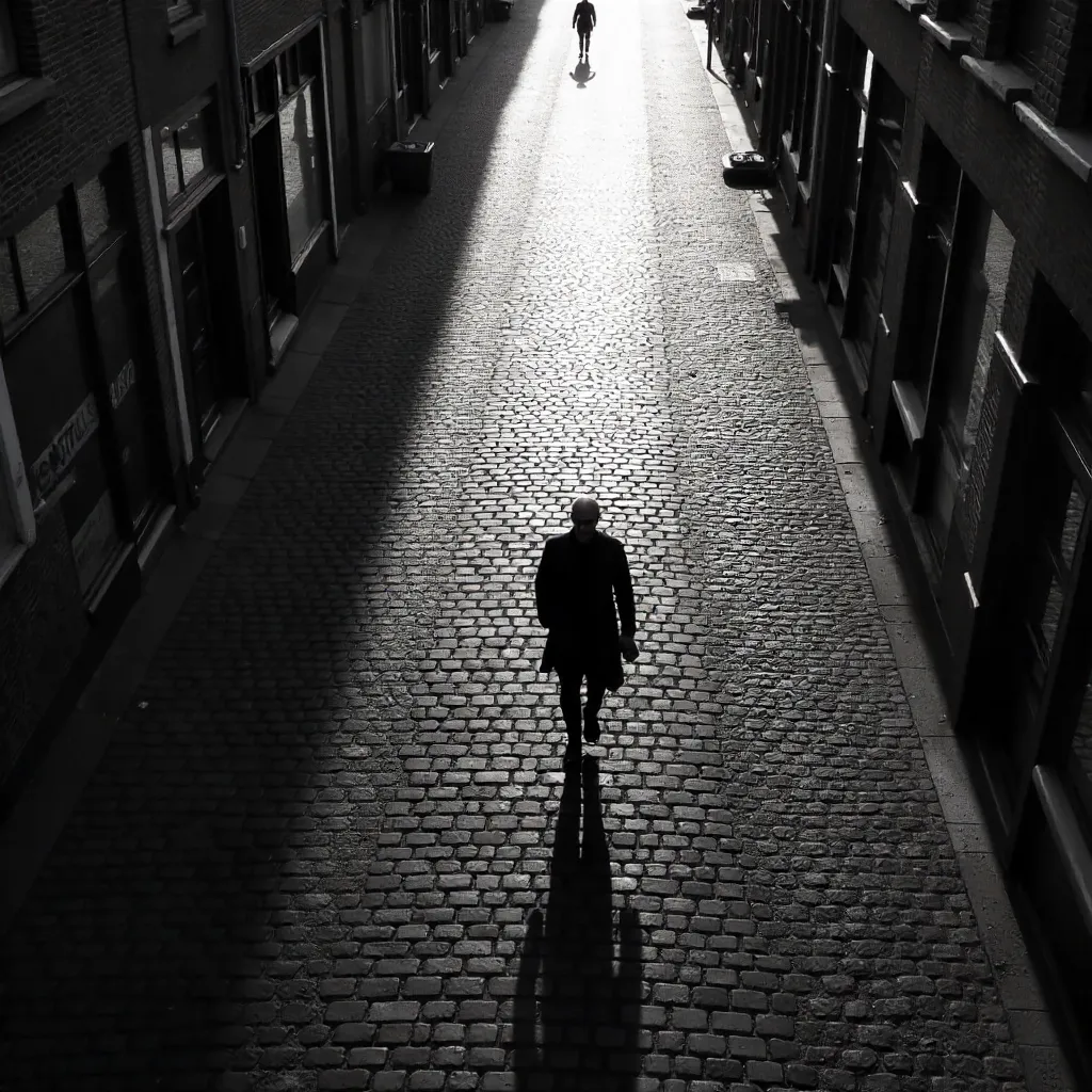 Long Shadow over Antwerp Cobblestones