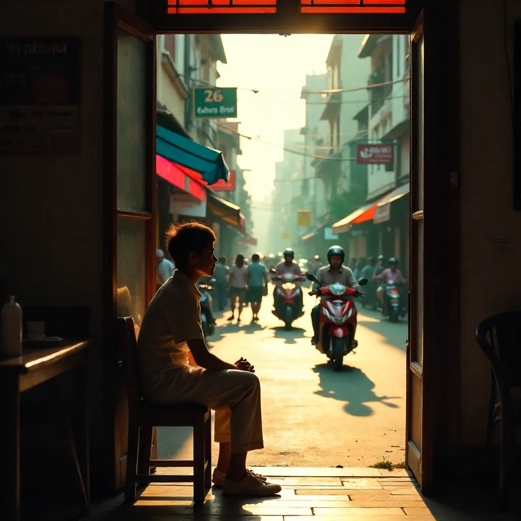 Doorway Gaze in Saigon: Quiet City Moment
