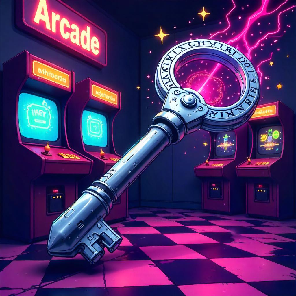 Dimensional Key in Neon Arcade