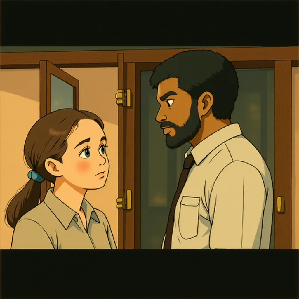 Jodie Foster and Denzel Washington in Inside Man (2006) - Anime style