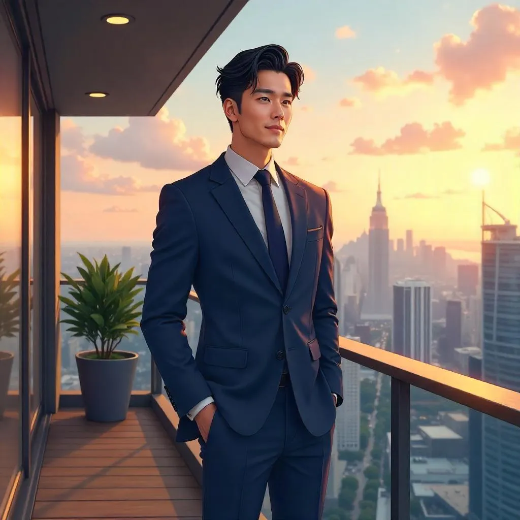 Anime Terrace Portrait of a Professional Asian Man