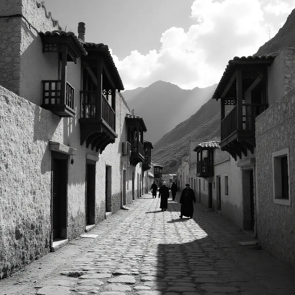 Monochrome Abha Highlands Architecture