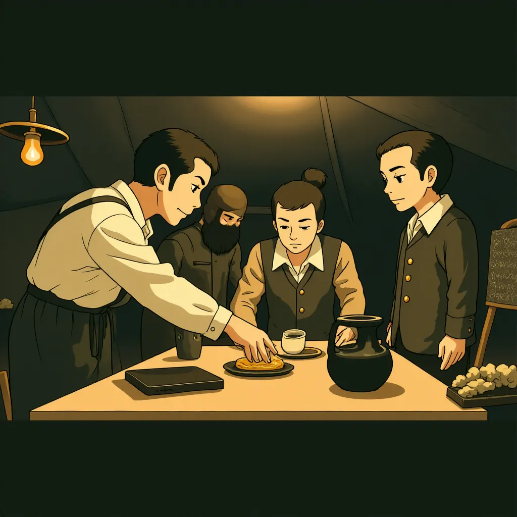 Tsuyoshi Ihara and Ken Watanabe in Letters from Iwo Jima (2006) - Anime style