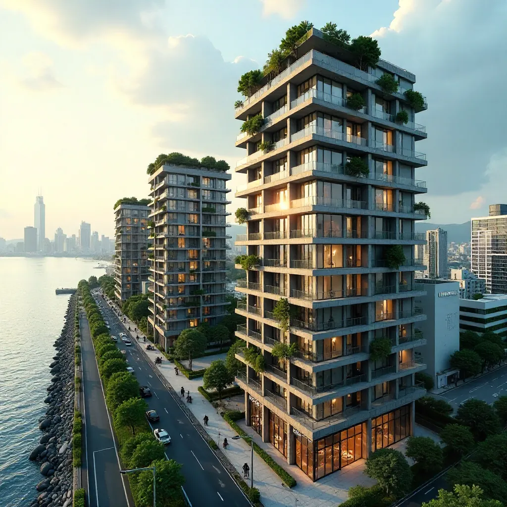 Modern High-Rise Residential Architecture in Fukuoka