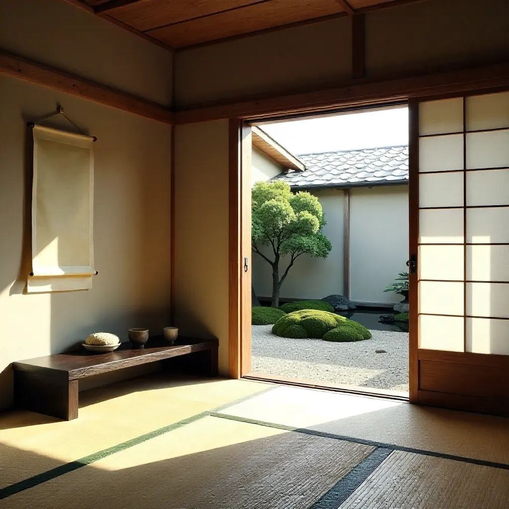 Zen Tranquility: Japanese Room with Garden View