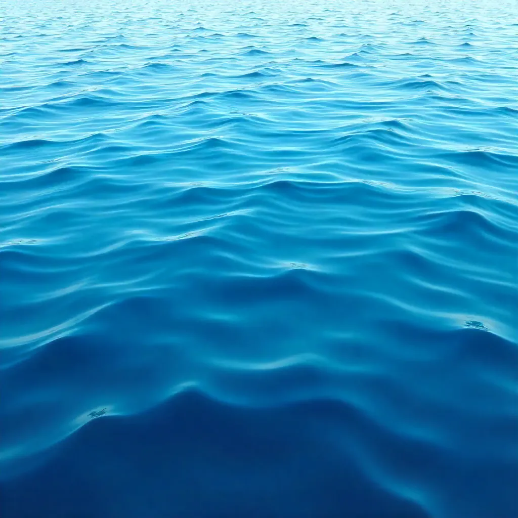 Calm Blue Ocean Ripple Background