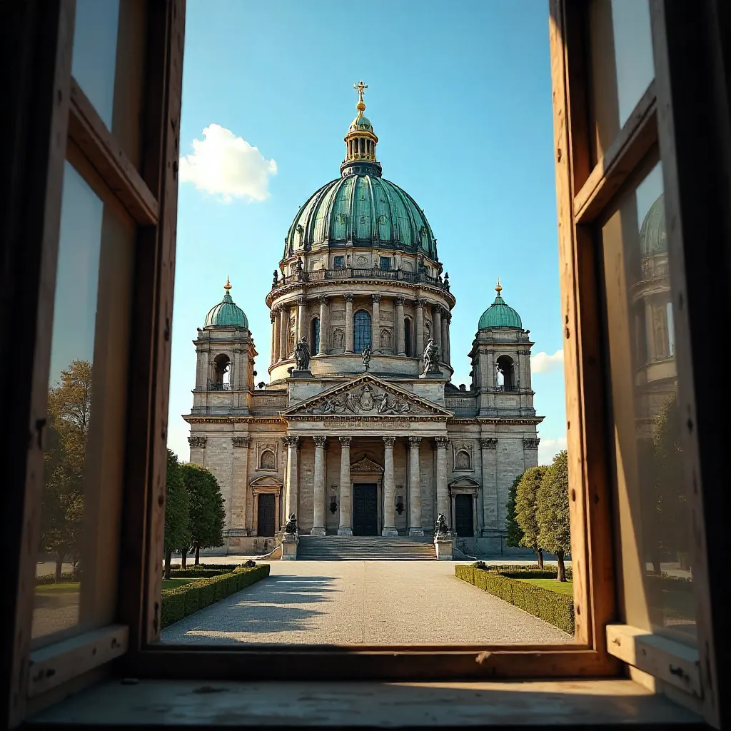Through a Window: Berlin Cathedral on a Clear Day
