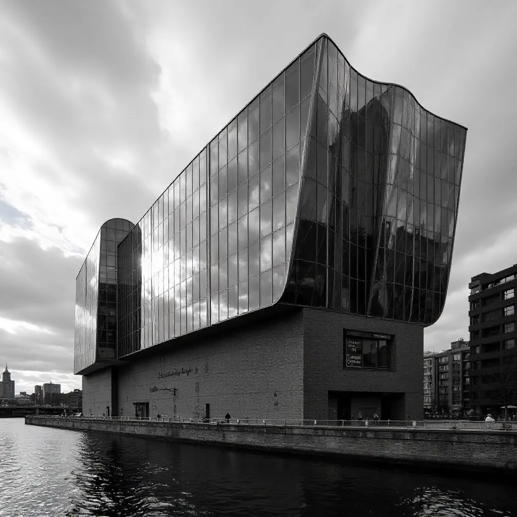 Monochrome Elbphilharmonie Facade