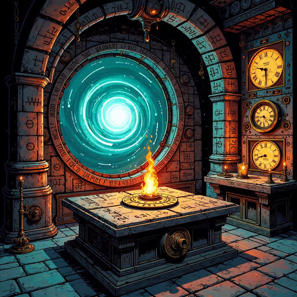 Altar in a Comic Time Machine