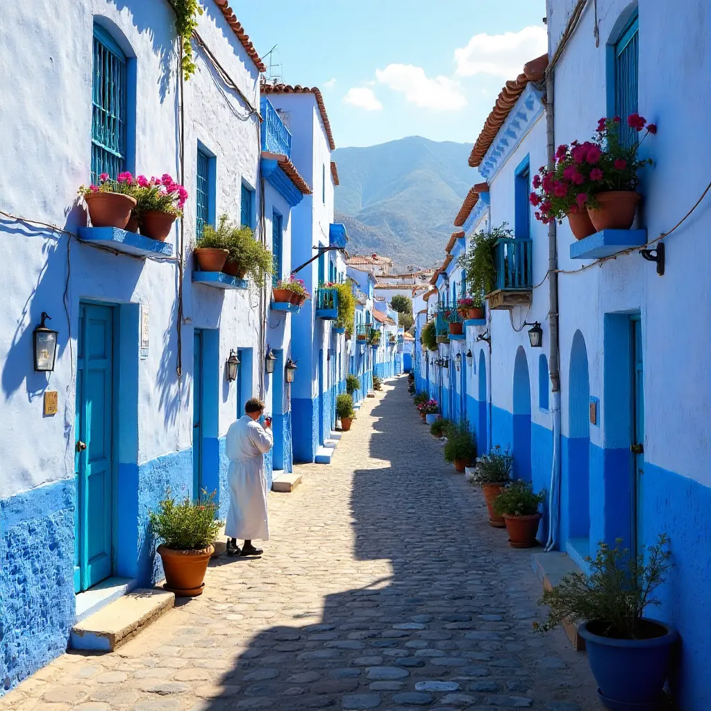 Blue-Hued Alleys of Chefchaouen Medina