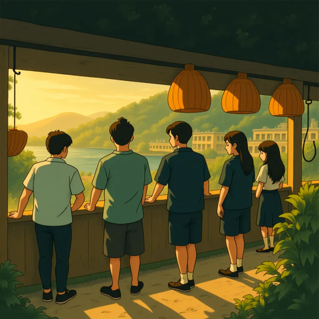 Gerard Butler, Evin Ahmad, Salvatore Esposito, Orli Shuka, and O'Shea Jackson Jr. in Den of Thieves: Pantera (2025) - Ghibli style