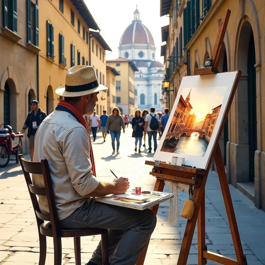 Plein Air Florence: Watercolor Street Artist