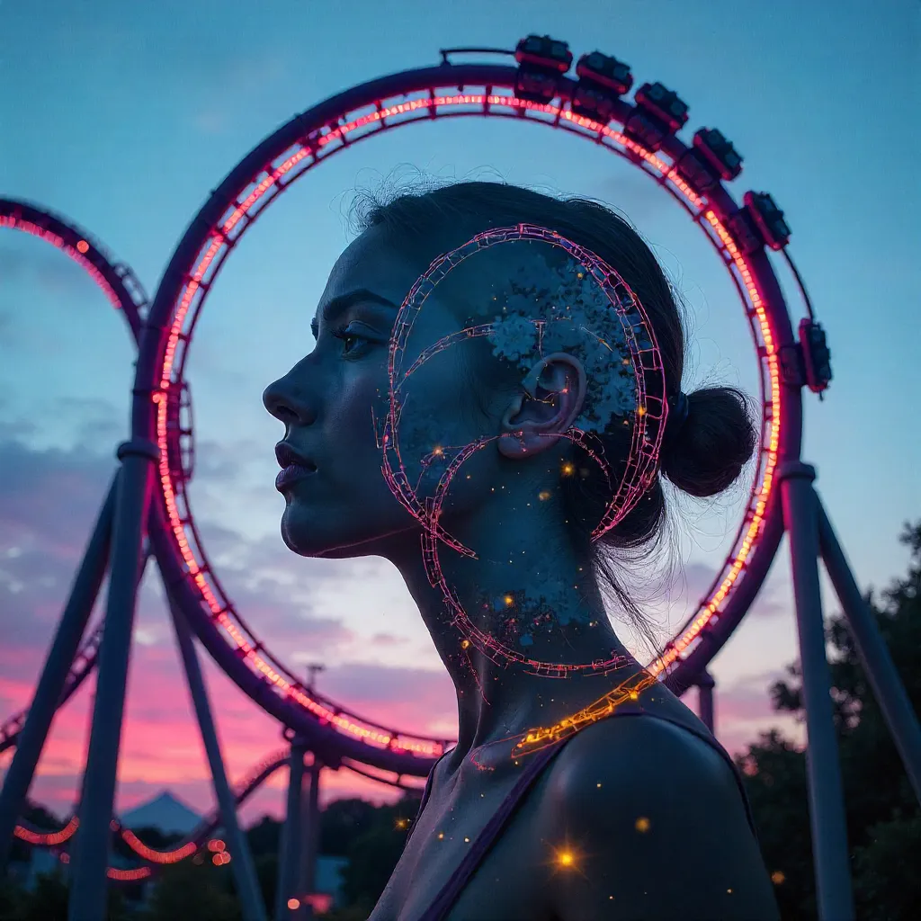 Rolling Thoughts: A Double Exposure Portrait