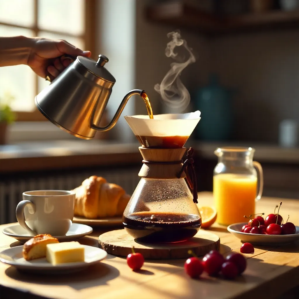Morning Pour: Chemex and Cherries Breakfast