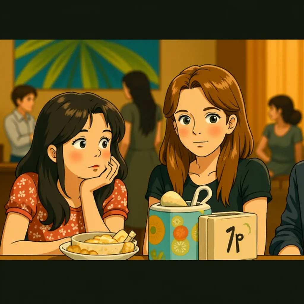 Liza Lapira and Emma Stone in Crazy, Stupid, Love. (2011) - Anime style