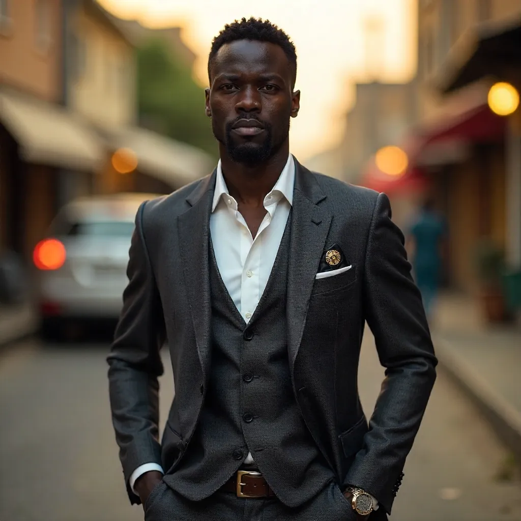 Elegant Kumasi Portrait: Modern Style and Timeless Flair