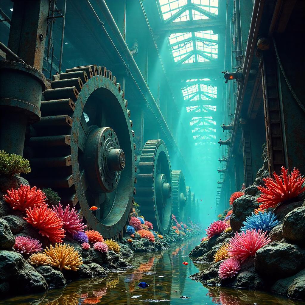 Coral Reef in a Gear Factory