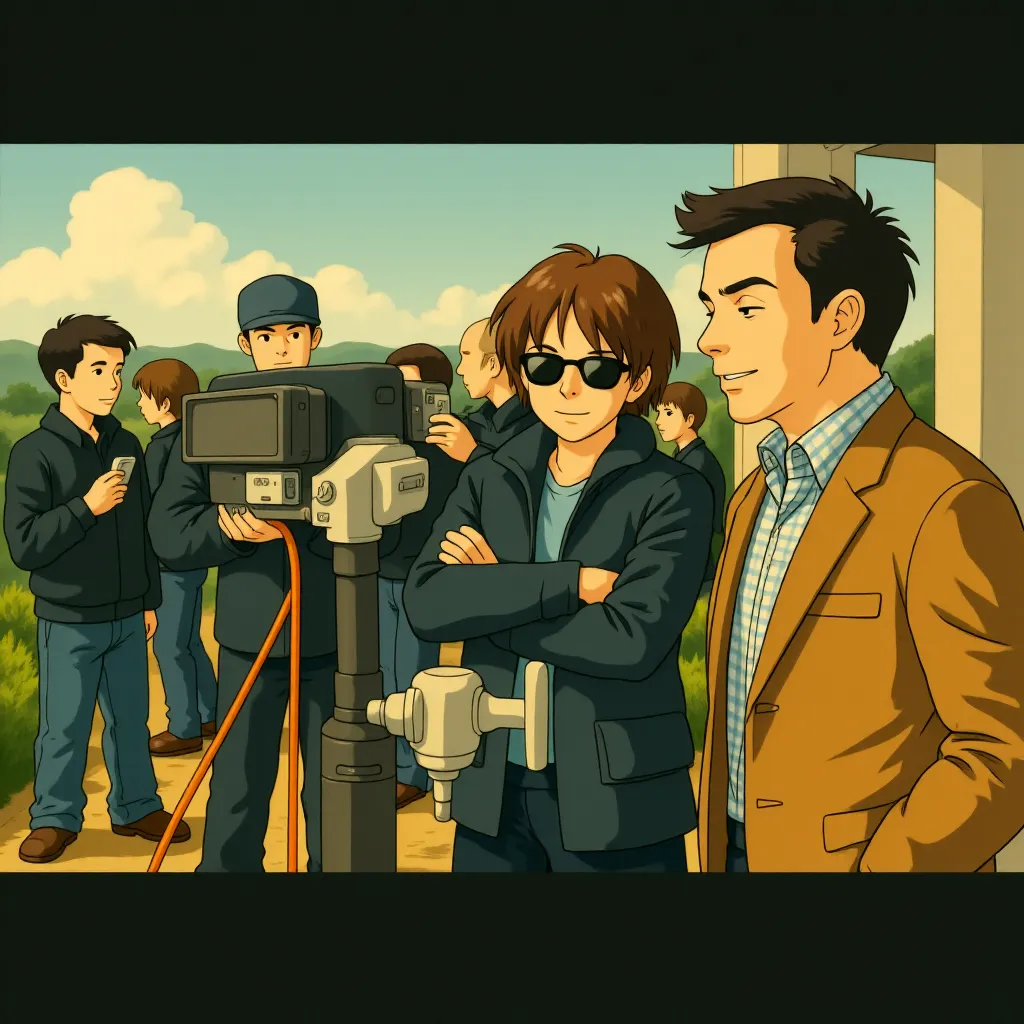 Tom Cruise and James Mangold in Knight and Day (2010) - Anime style
