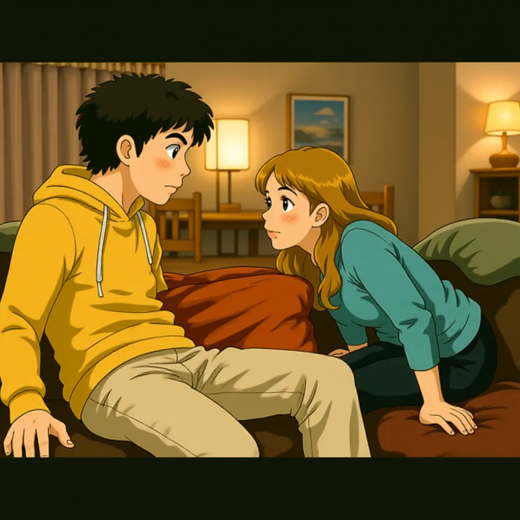 Jesse Eisenberg and Amber Heard in Zombieland (2009) - Anime style