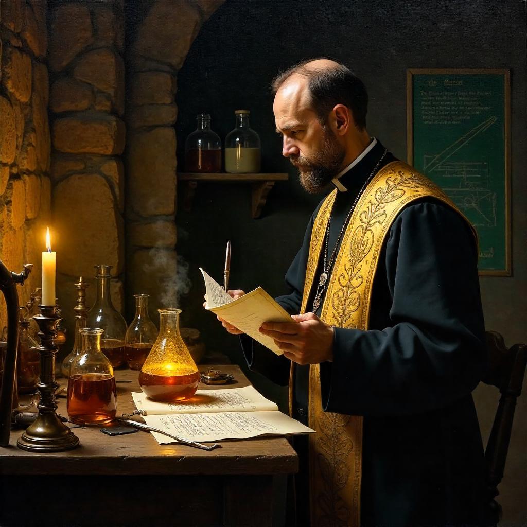 The Sacred Chemist in a Laboratory