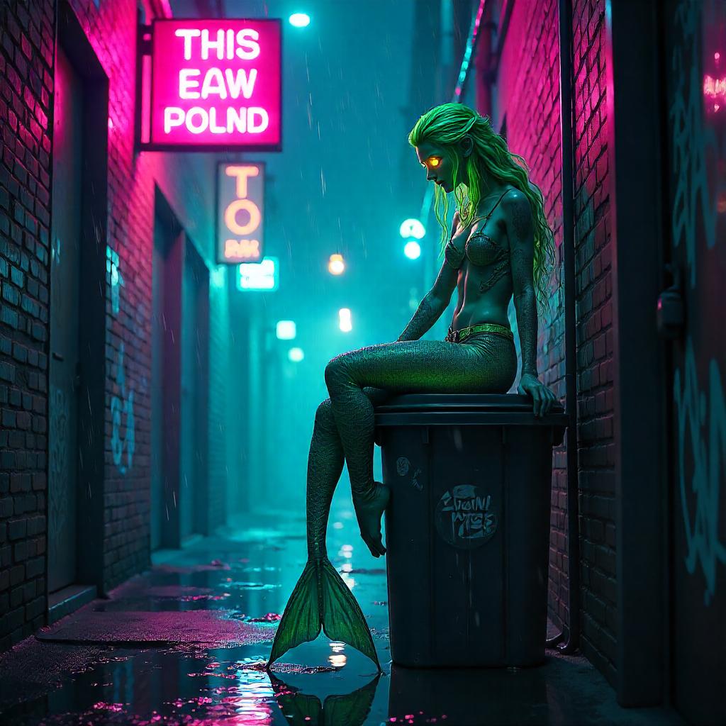 Neon Alley Siren — Concept Art
