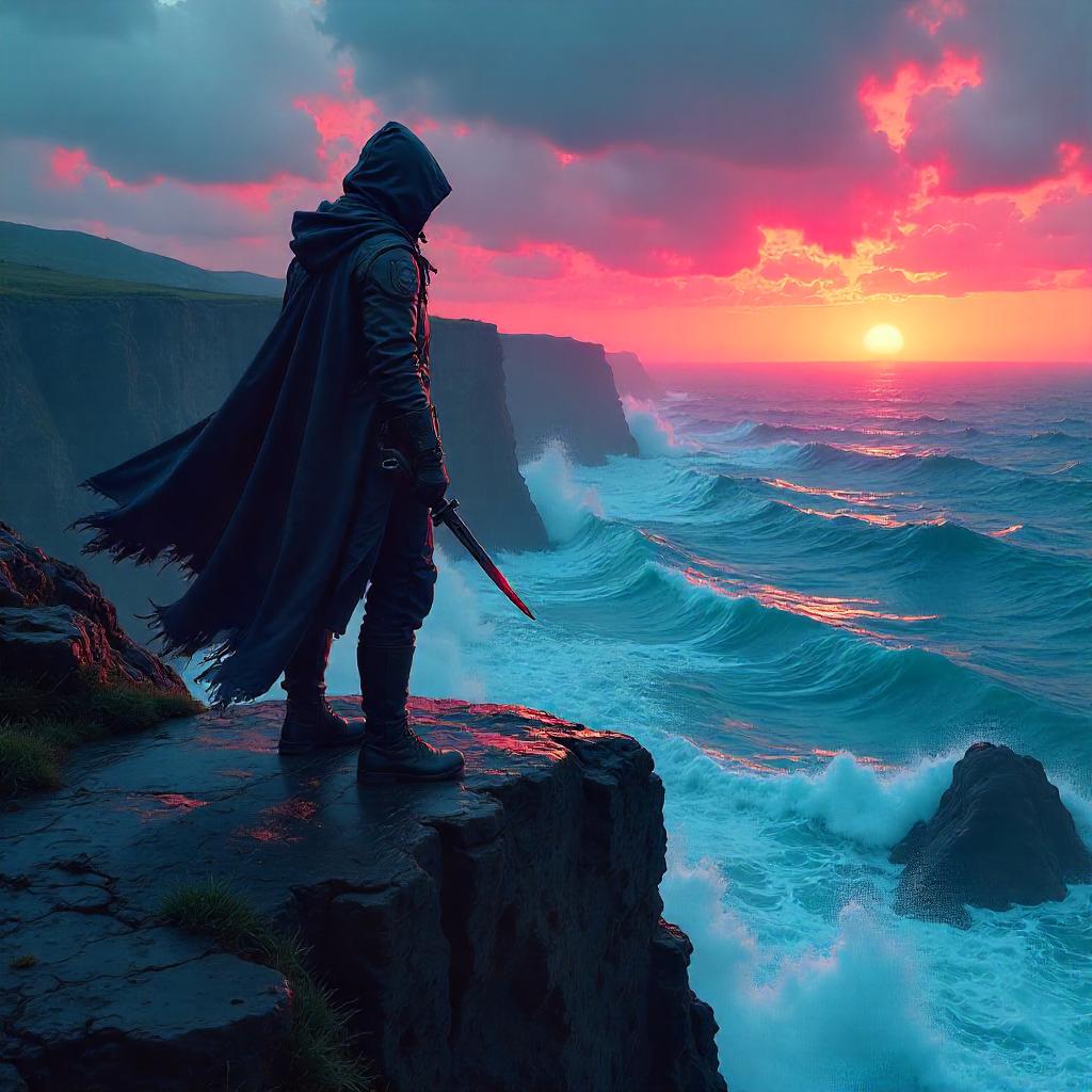 Rogue on the Cliff Edge: Neon Digital Storm
