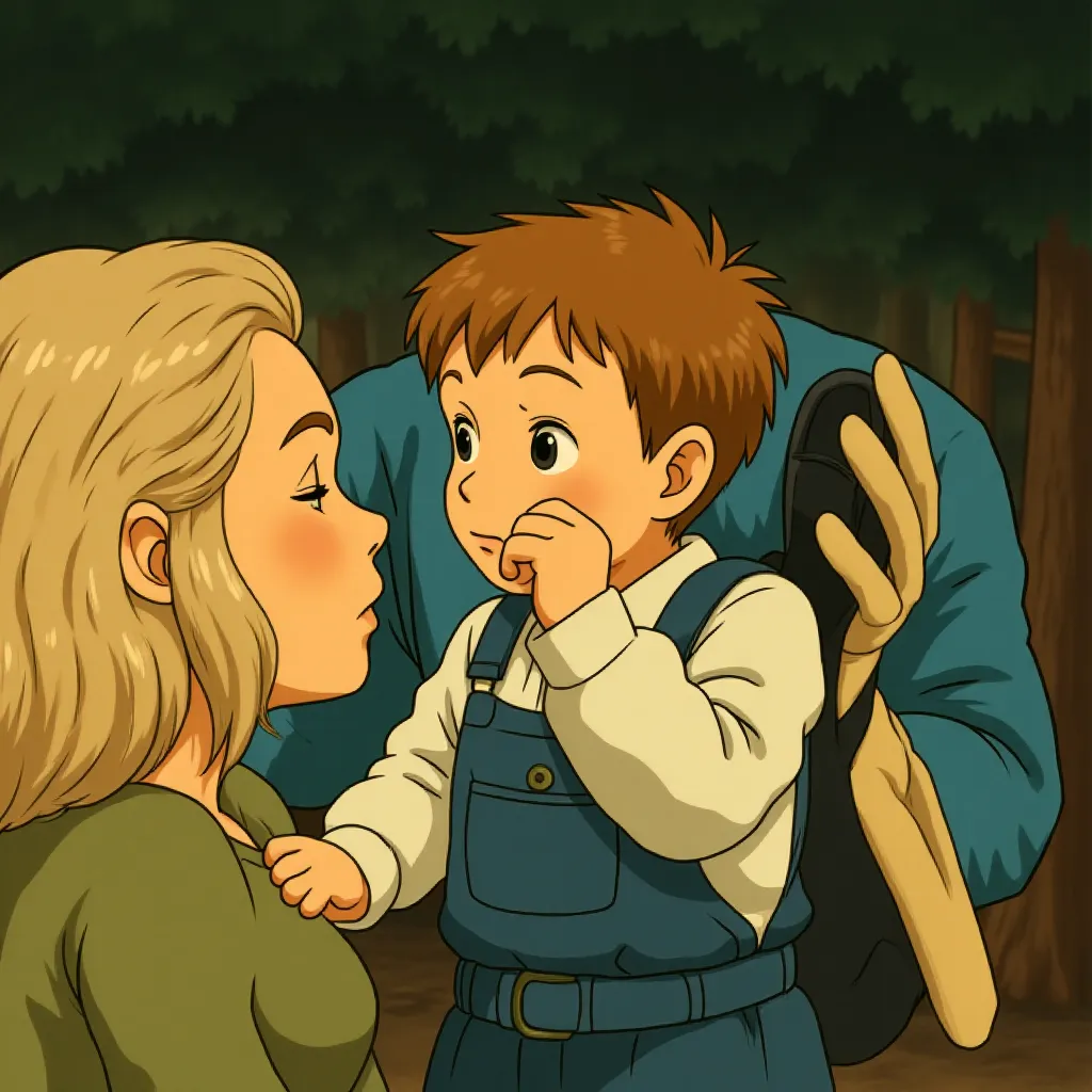 Ada Scott and Vanessa Kirby in The Fantastic Four: First Steps (2025) - Ghibli style