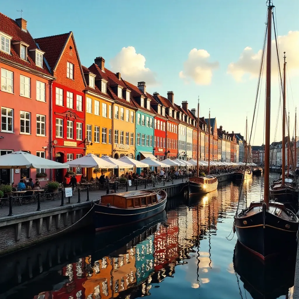 Vibrant Nyhavn Canal Facades in Copenhagen