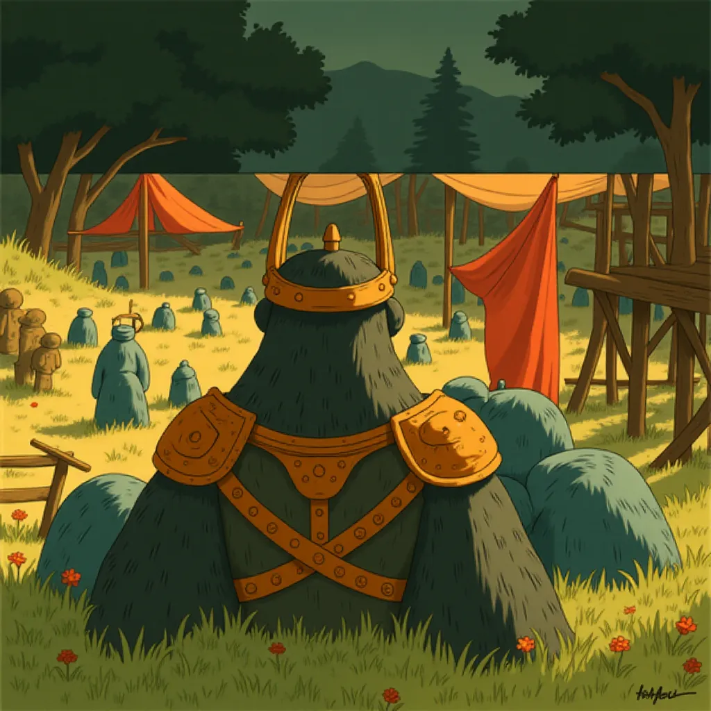 Kevin Durand in Kingdom of the Planet of the Apes (2024) - Ghibli style