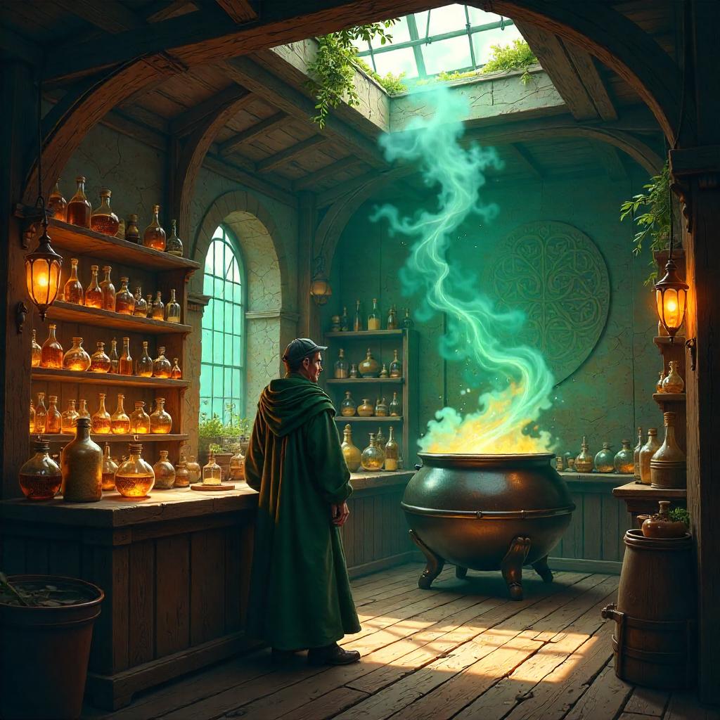 Whispers of Wind in a Potion Shop