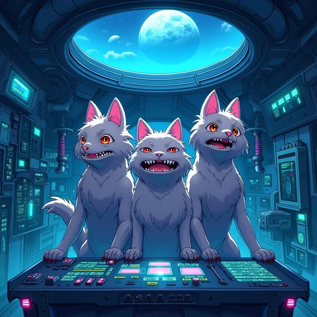 Cerberus in an Anime Terraforming Station