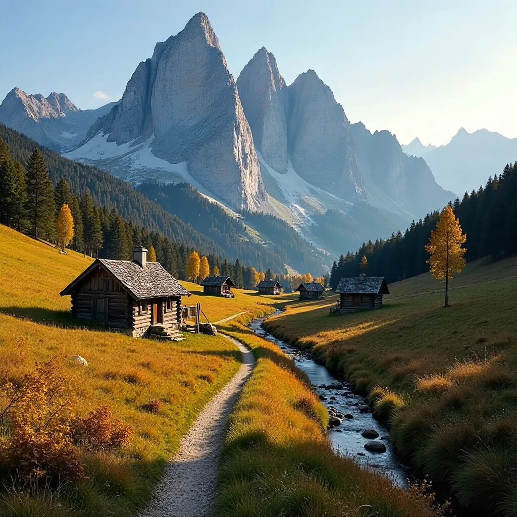 Autumn Tranquility in the Dolomites