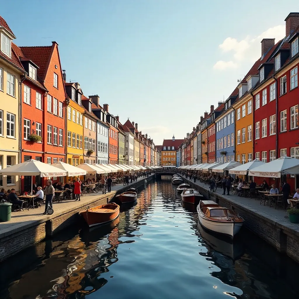 Vibrant Nyhavn Canal Houses in Copenhagen