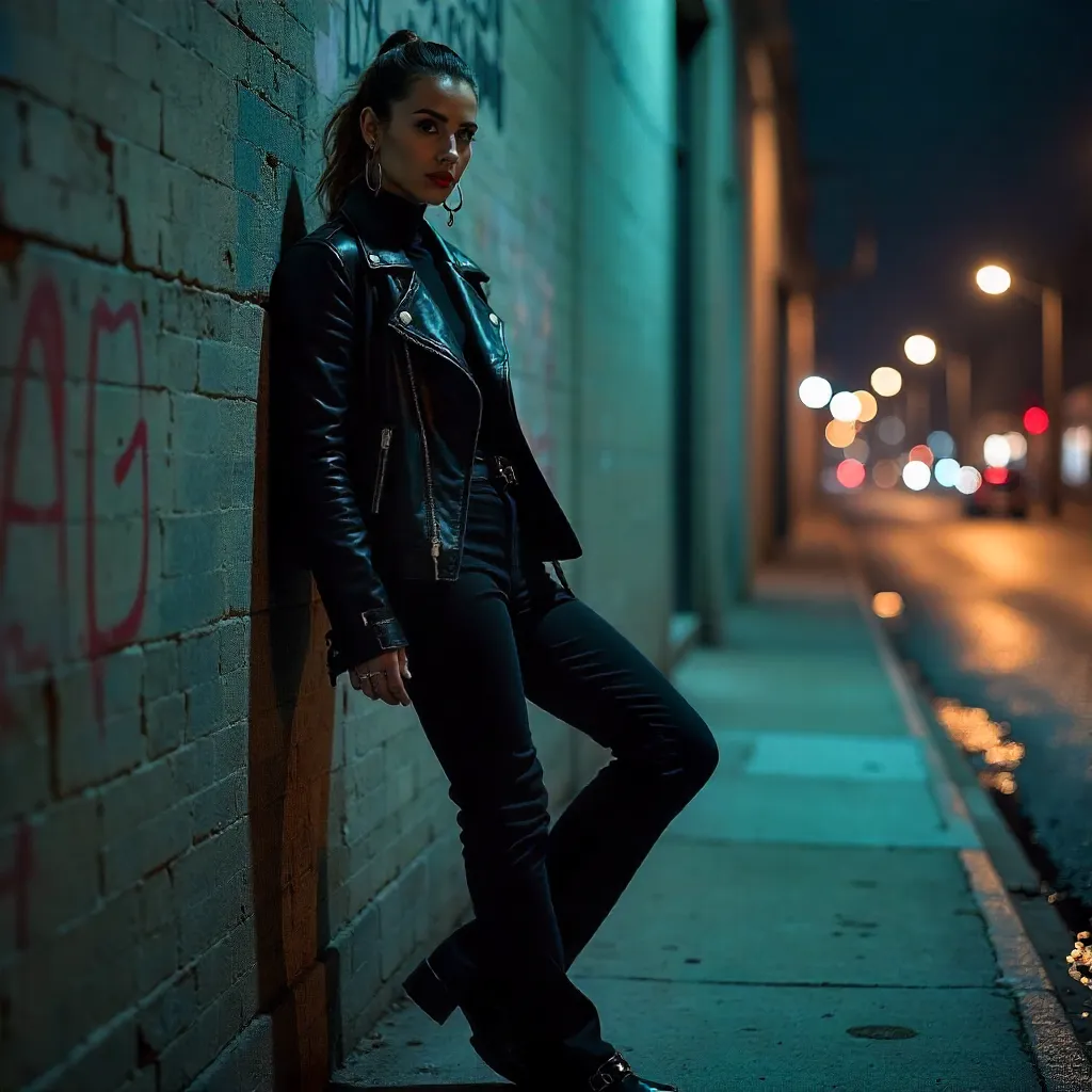 Midnight Edge: Fashion in Shadows