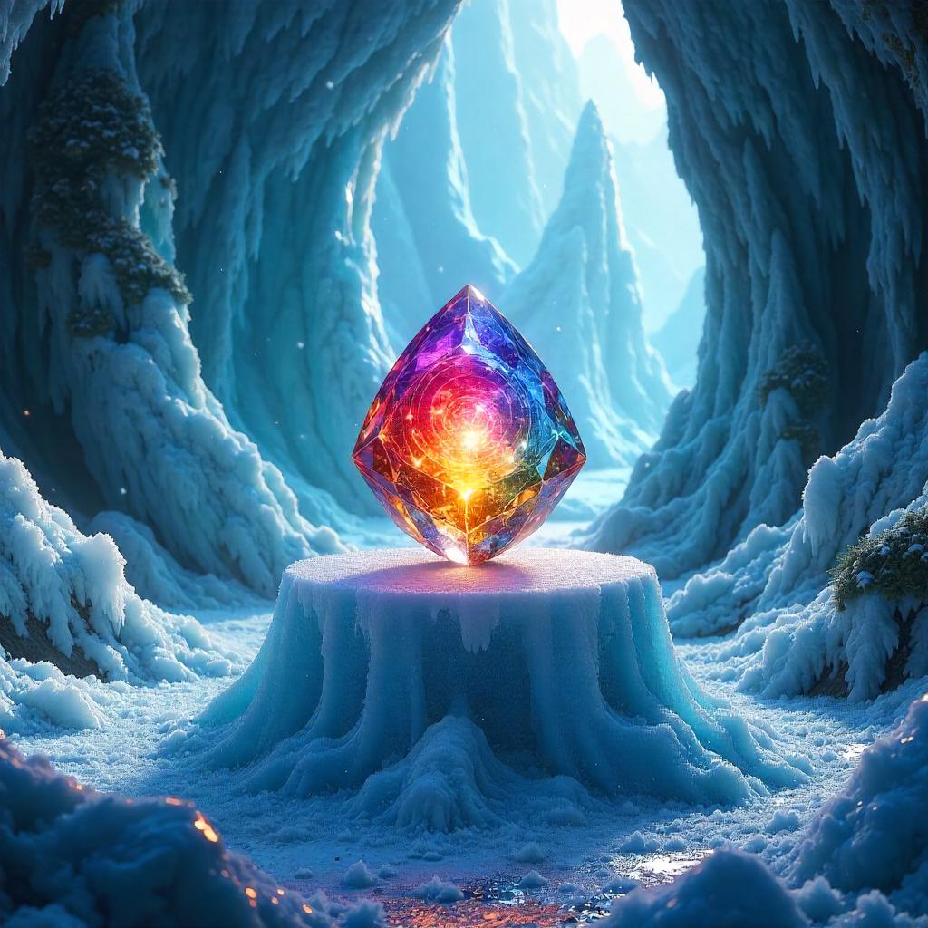 Infinity Stone in an Ice Cave Concept Art