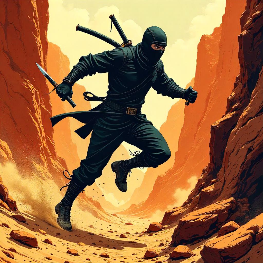 Desert Canyon Ninja: Comic Book Showdown