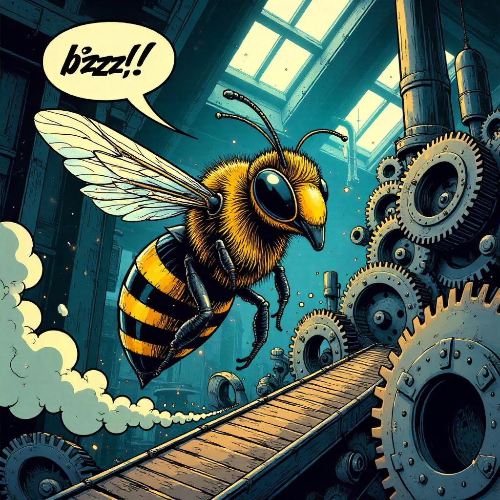 Bee in a Gear Factory: Comic-Book Hero in Steel