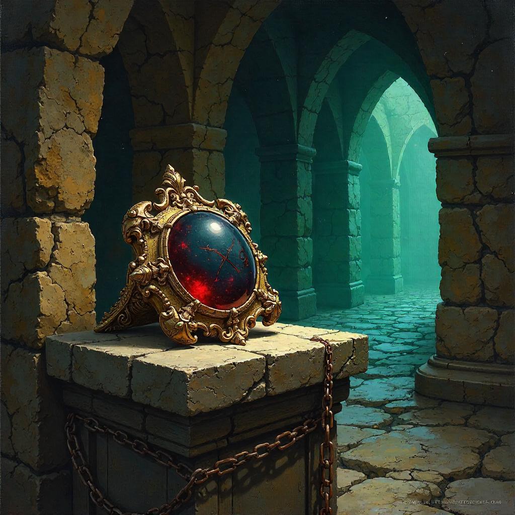 The Cursed Amulet in the Damp Dungeon