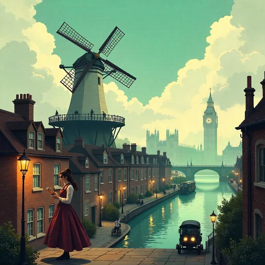 Windmill Over Victorian London: Anime Steam