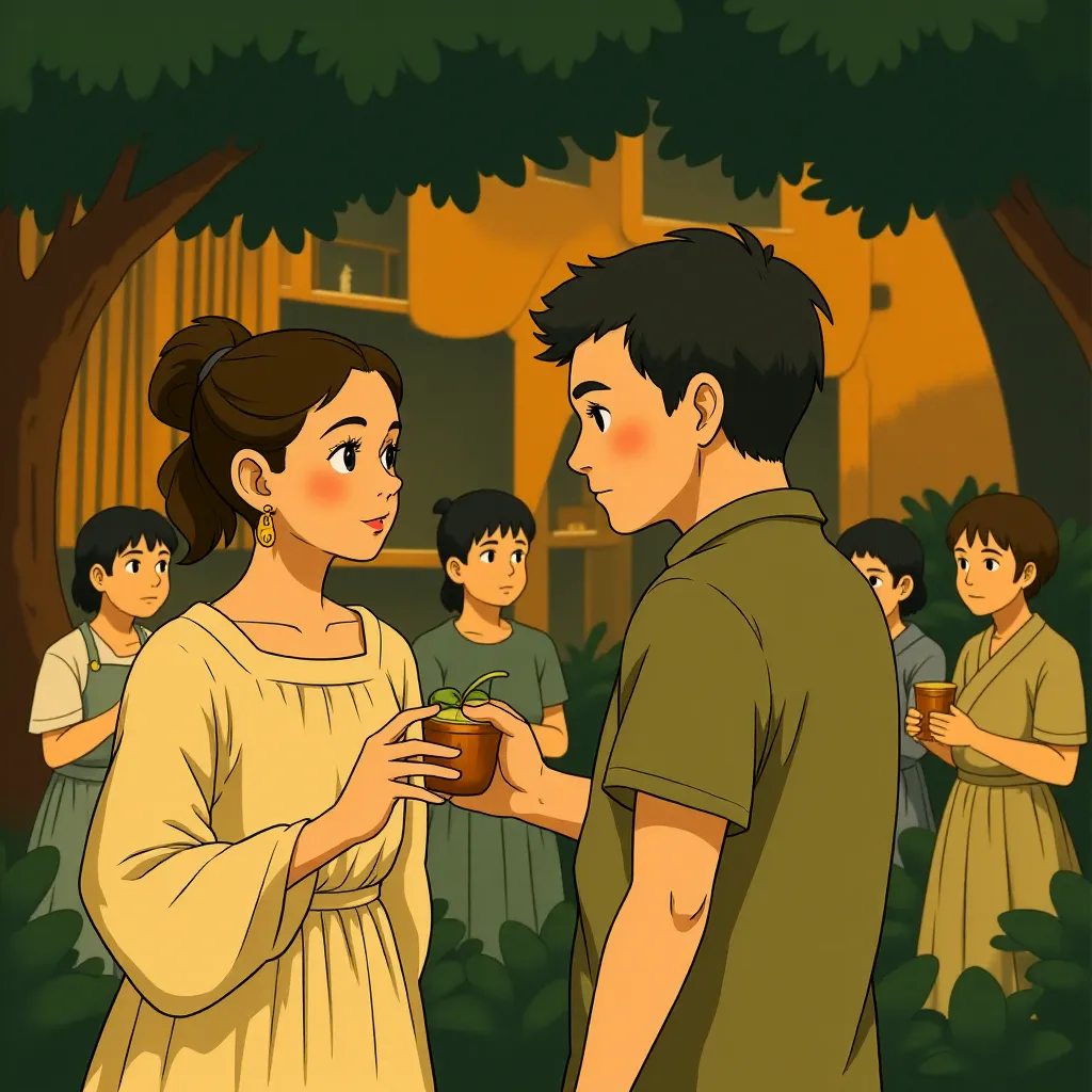 Sam Worthington and Alexa Davalos in Clash of the Titans (2010) - Anime style