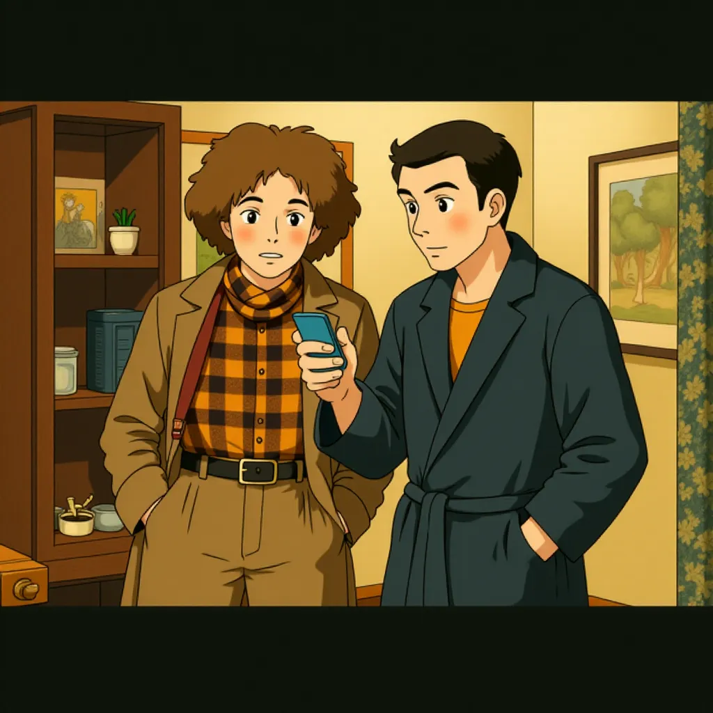 Christopher Walken and Adam Sandler in Click (2006) - Anime style
